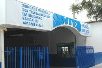 Simted de Amambai: funções de um sindicato Fachada do Simted de Amambai.