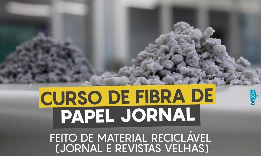 SEDESC oferece curso gratuito de Fibra de Papel Jornal