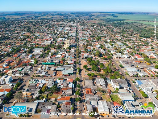 Vista aérea da cidade de Amambai / Foto: Prefeitura Municipal