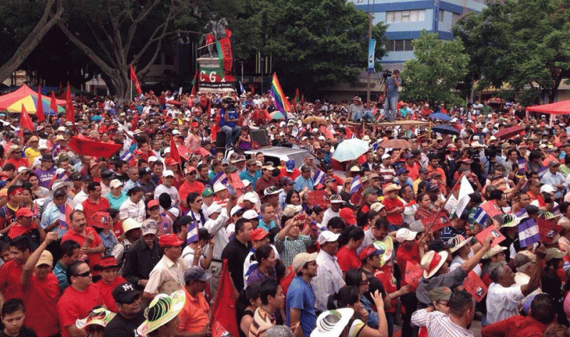 Em Honduras, Frente Nacional de Resistência Popular realiza mobilizações massiva