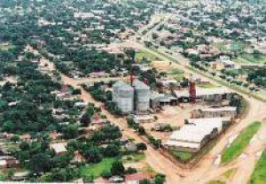 Vista aérea da cidade de Coronel Sapucaia.