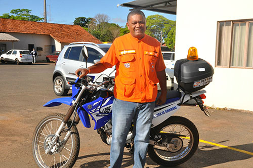 Motocicleta adaptada para uso exclusivo da Defesa Civil possibilita um trabalho mais ágil e eficazFoto: Assessoria