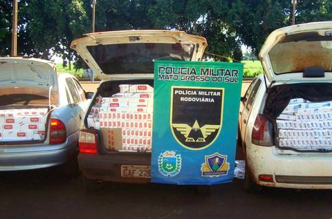 PMR apreende mais de 3,5 mil pacotes de cigarros em Dourados