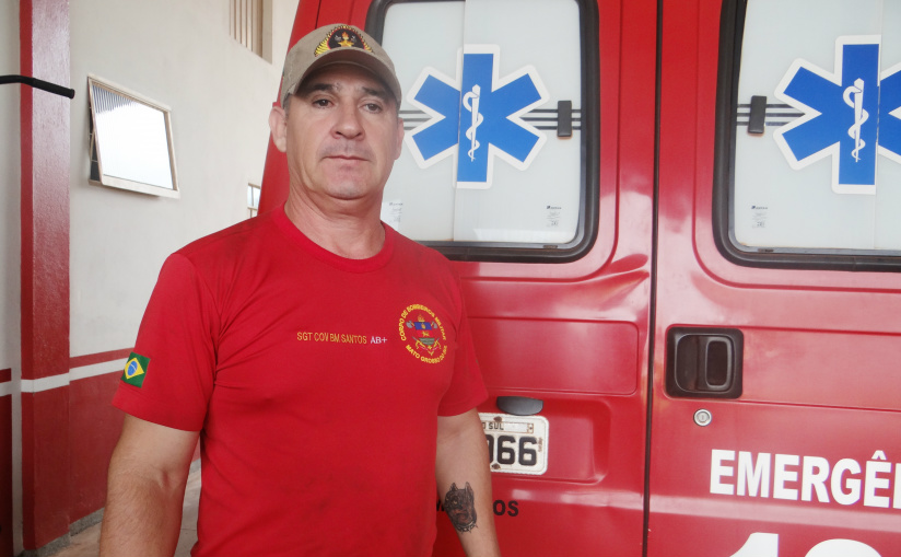 2º Sargento do 16º Subgrupamento de Bombeiros Militar de Amambai, Clóvis dos Santos / Foto: Moreira Produções