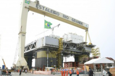 Estaleiro Rio Grande foi inaugurado em outubro de 2010 para construção e reparos de unidades marítimas. Foto:Agência Petrobras/Divulgação