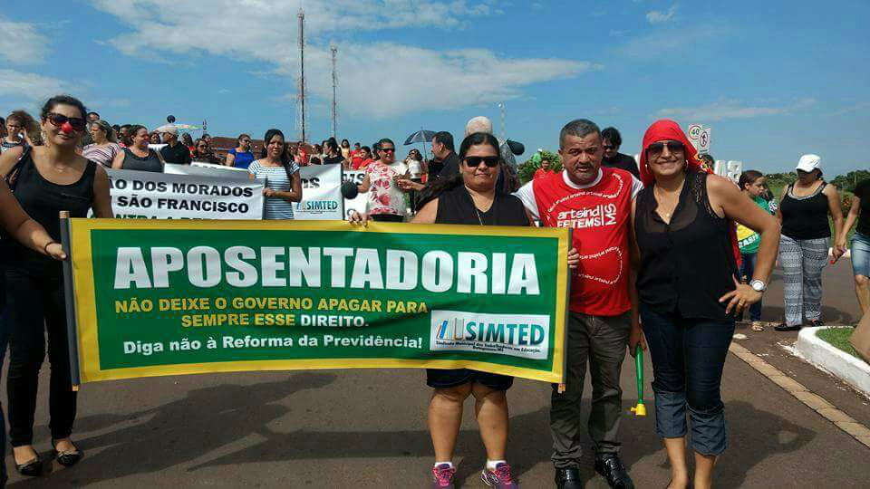 SIMTEDs fortes na luta contra a Reforma da Previdência Foto: Divulgação