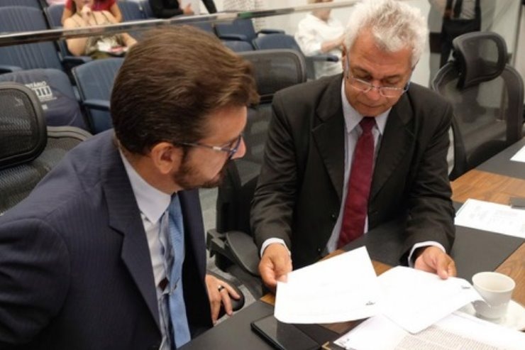 Pedro Kemp e Cabo Almi são autores do projeto. Foto: Wagner Guimarães/Arquivo ALEMS