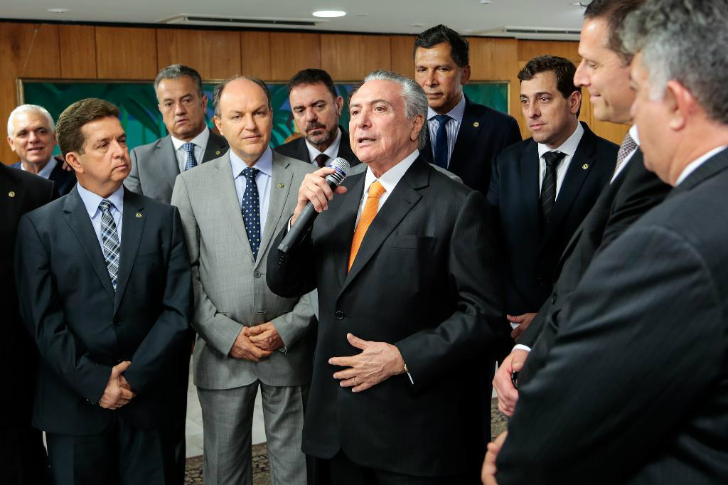 O encontro com o presidente Michel Temer aconteceu nesta quinta-feira, em BrasíliaFoto: Divulgação 