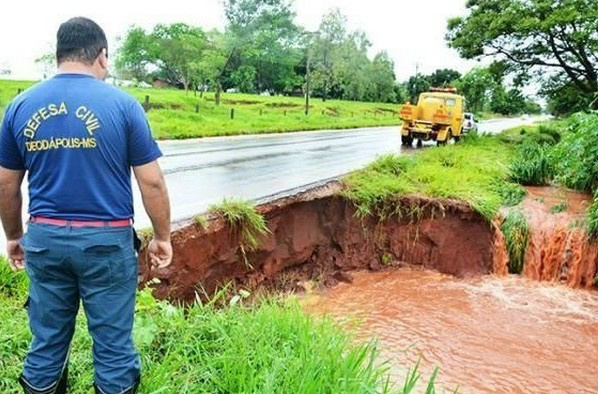 Mais oito cidades de MS declaram situação de emergência devido chuvas intensas