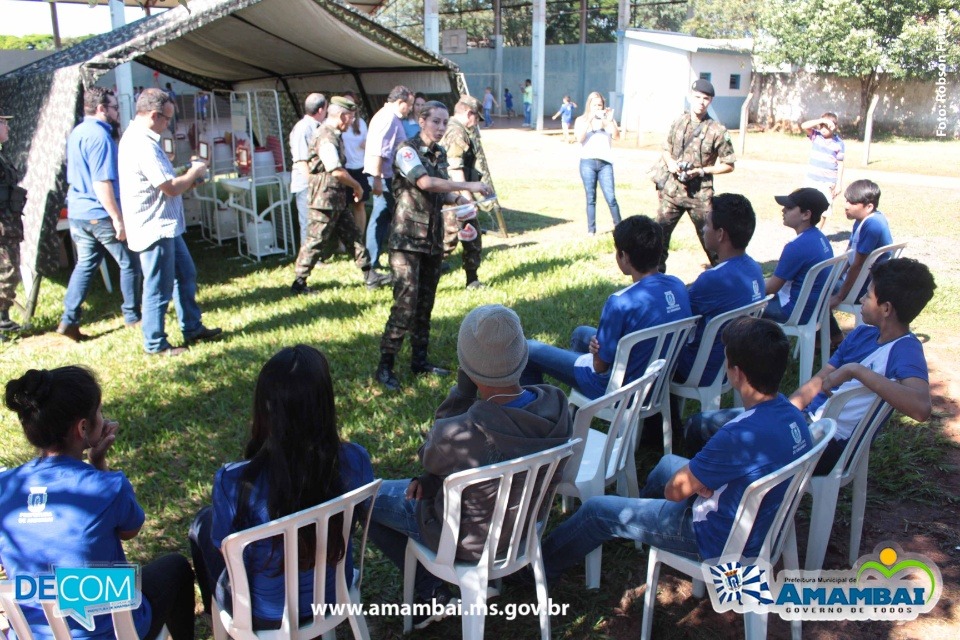 17º RC Mec e Prefeitura Municipal realizam Aciso, em Amambai As ações aconteceram na escola municipal Maria Bataglin / Foto: Robson Fritzen - Decom