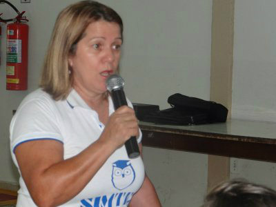 Olga Tobias Mariano, presidente do Simted de Amambai. Foto: Moreira Produções