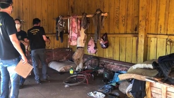 Onze indígenas que viviam como escravos em fazenda de MS são resgatados Ação conjunta em MS flagrou local onde indígenas vivam em situação análoga à de escravo — Foto: MPT/Divulgação