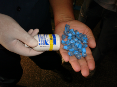 Parte da droga encontrada em poder dos internos do Epam na madrugada desta quarta-feira.