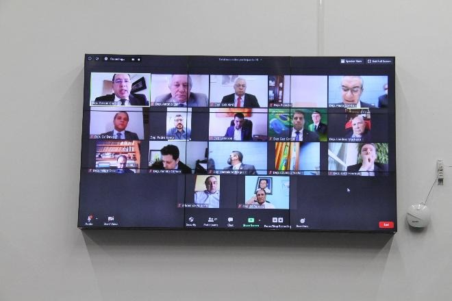 Sessão foi realizada remotamente em razão da pandemia - Wagner Guimarães/ALEMS