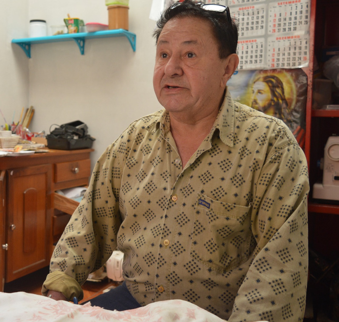 Delídio é proprietário do Chaveiro Ávila e foi vereador em Amambai por três mandatos / Foto: Moreira Produções