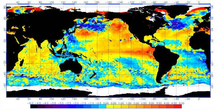 El Niño em 21 de julho de 2015 – Fonte: NOAA