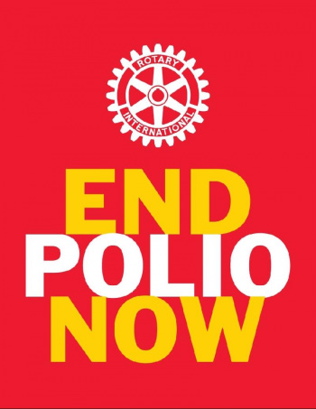 Logomarca da campanha Pólio PLus do Rotary International.