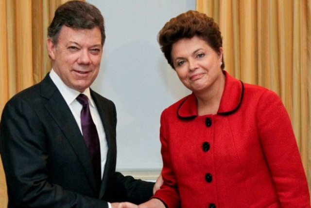 Brasil estreita relações comerciais com Colômbia Brasil estreita relações comerciais com Colômbia
