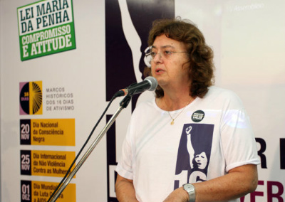 Tai Loschi, Subsecretária da Mulher e da Promoção da Cidadania, durante a edição 2012 dos Dezesseis Dias / Foto: Rachid Waqued