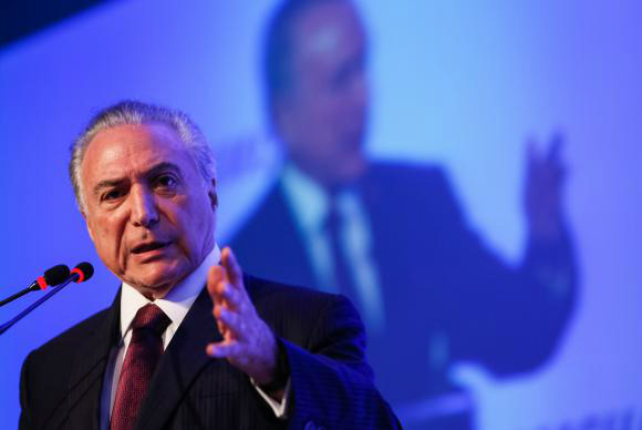 Temer diz que esquema de fraude em frigoríficos atinge pequena parte do setor Presidente Michel Temer participa de cerimônia na Câmara Americana de Comércio, em São PauloBeto Barata/PR