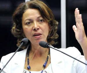 Ministra das Relações Institucionais, Ideli Salvatti