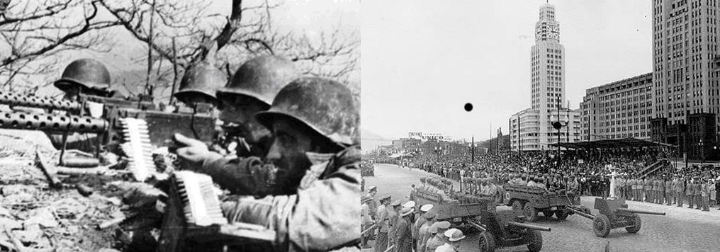 Imagens da Segunda Guerra Mundial.