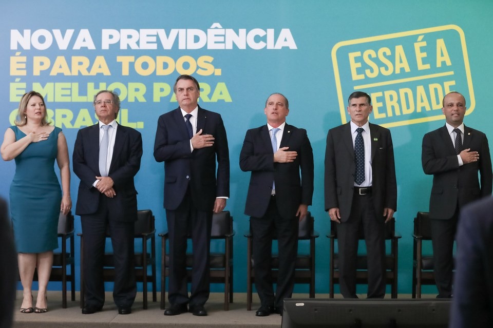 (Brasília - DF, 20/05/2019) Palavras do Presidente da República, Jair Bolsonaro. Foto: Marcos Corrêa/PR