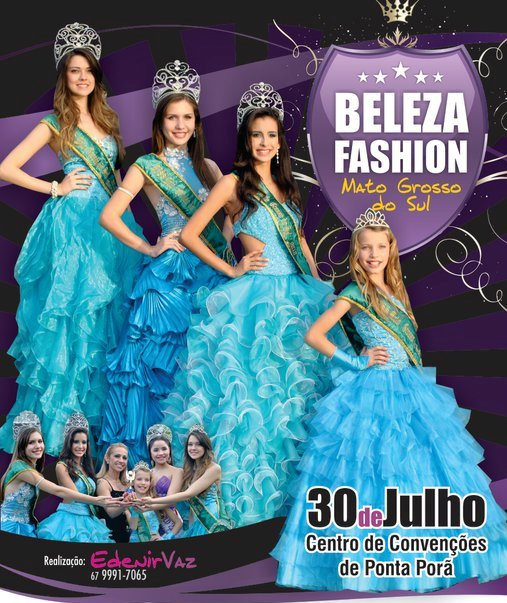 Concurso Beleza Fashion MS oficializa candidatas do município de Ponta Porã Concurso Beleza Fashion MS oficializa candidatas do município de Ponta Porã