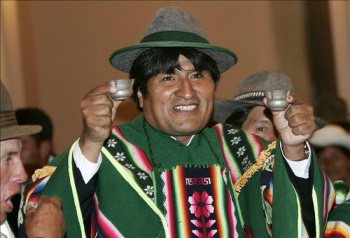 Evo Morales, presidente da Bolivia