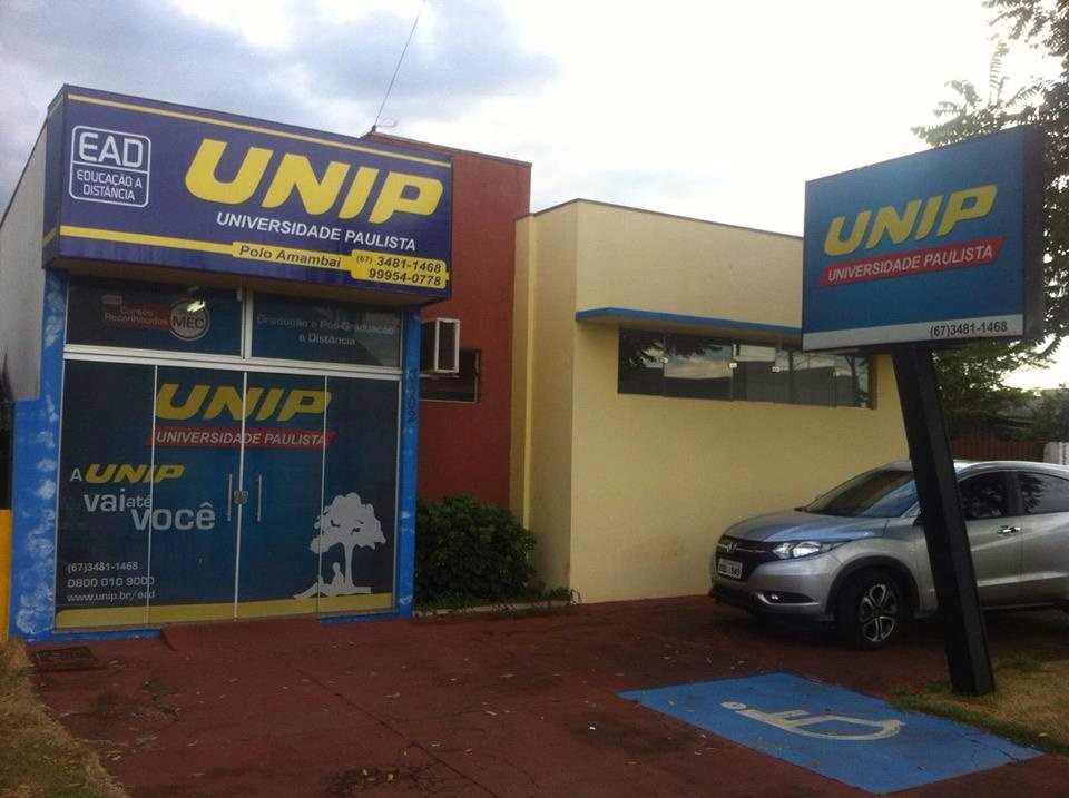Unip de Amambai está com inscrições abertas para o último vestibular do ano O polo na Unip fica localizado na rua da República, nº 3502.
