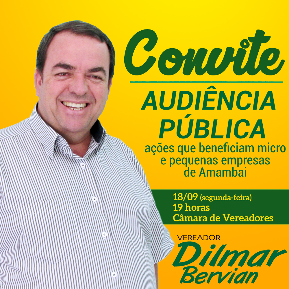 O projeto é de autoria do vereador Dilmar Bervian / Foto: Divulgação