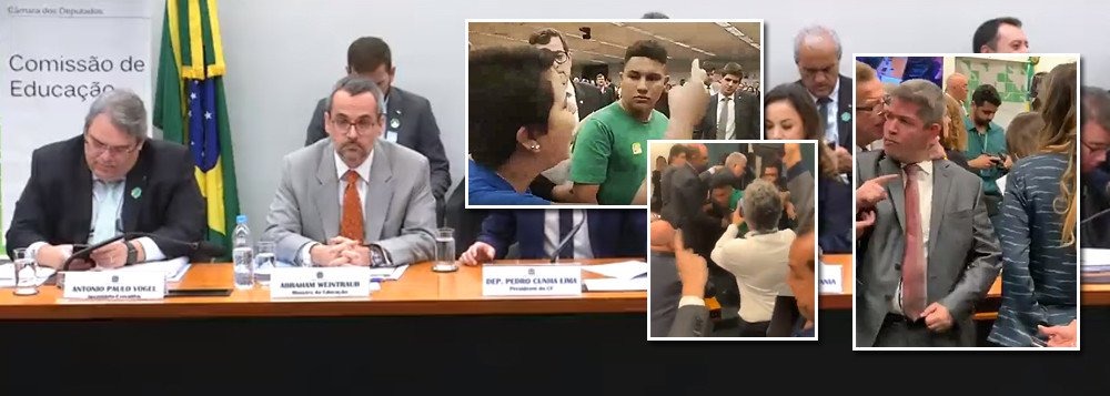 Estudantes são agredidos e impedidos de falar em audiência na Câmara