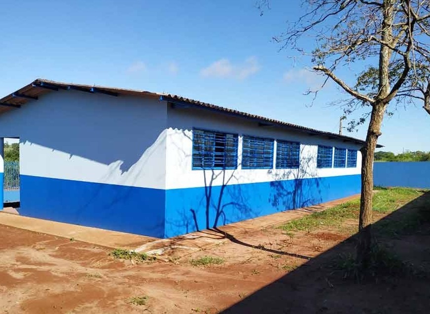 Prefeitura de Amambai realiza reformas nas escolas municipais Serviços de reforma e adequação estão sendo realizadas nas unidades escolares / Fotos: Decom