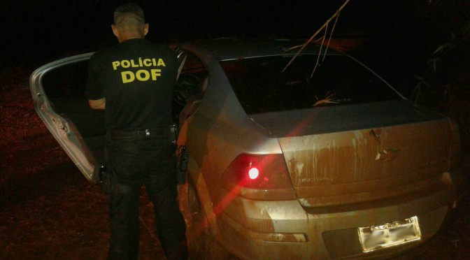 Carro furtado em Minas Gerais é recuperado pelo DOF em Laguna Carapã