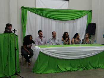 Mesa de autoridades na solenidade de abertura da Semana Acadêmica / Foto: Moreira Produções