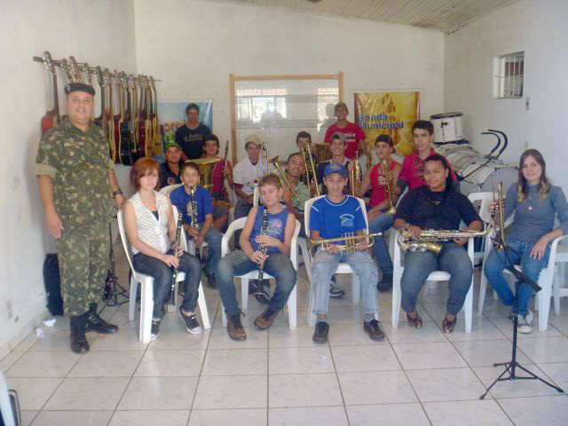 Em parceria com o 17° RCMec, Prefeitura mantém a Banda Sinfônica Municipal / Foto: Divulgação