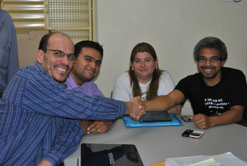 E/D - Sérgio Barbosa, Roberto Rahctiune, Rosiameri Bambil e Mauro PintoFoto: Moreira Produções 