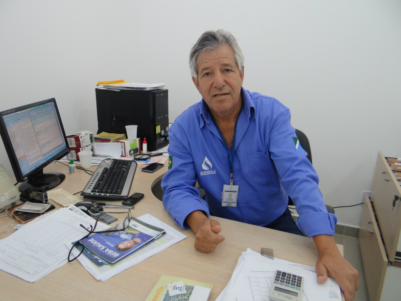 Supervisor da Sanesul de Amambai, Enedir Viana Vieira / Foto: Moreira Produções