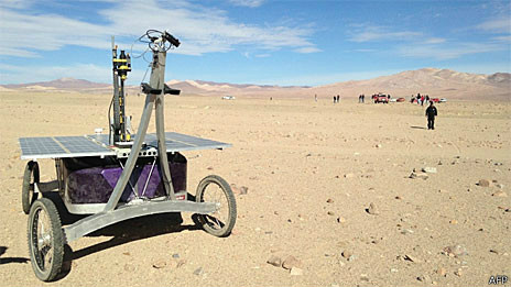 Nasa levou o robô Zoe para um teste no deserto do Atacama antes de uma missão em Marte