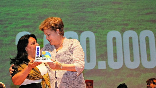 Dilma Rousseff durante cerimônia de abertura da 5ª Conferência Nacional das Cidades