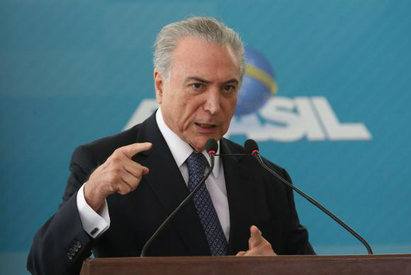 Temer elogia mobilização da sociedade após denúncias da Operação Carne Fraca Presidente Michel Temer discursa na cerimônia de lançamento do Novo Processo de Exportações do Portal Único de Comércio ExteriorFoto: Divulgação