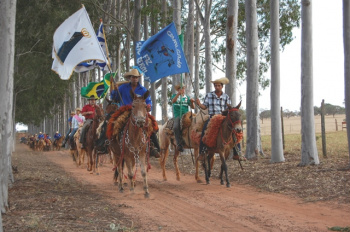 5ª Cavalgada da Fazenda São Geraldo integra e valoriza homem do campo A chegada na Fazenda São Geraldo na tarde de sábado, 16.