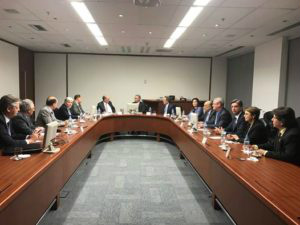 Caravina se reuniu no último dia 10 na PetrobrasFoto: Divulgação 