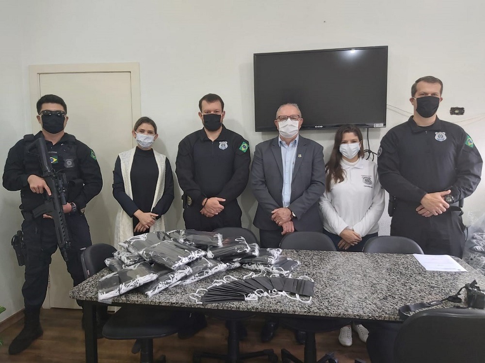 A Penitenciária Federal de Campo Grande já recebeu 2.450 máscaras produzidas em unidades penais da Agepen.