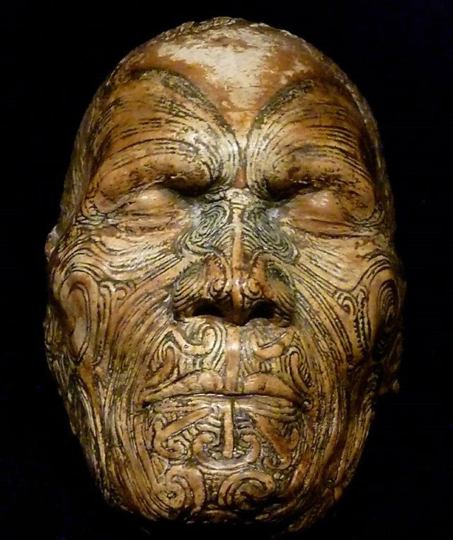 Mokomokai: conheça a história das cabeças preservadas dos Maoris Um impressionante mokomokaiFoto: Divulgação