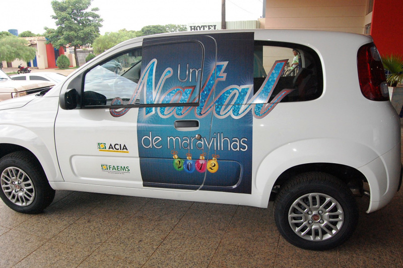 Acontece neste sábado (5) o sorteio da campanha "Um Natal de Maravilhas" da Acia Carro 0 km que será sorteado no dia 5
