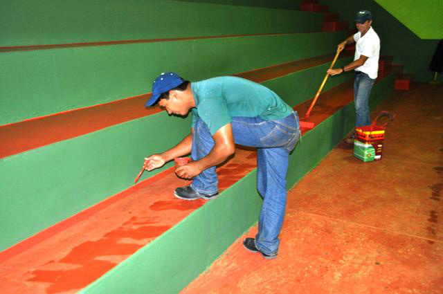 Ginásio de Esportes de Aral Moreira recebe melhorias para Copa Morena Ginásio de Esportes de Aral Moreira recebe melhorias para Copa Morena