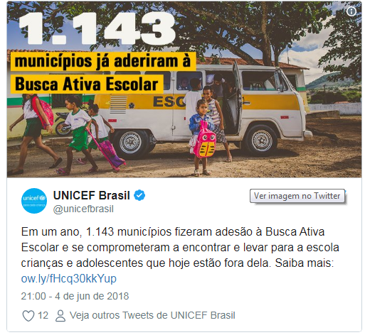 Em um ano, mais de 1,1 mil municípios combatem a exclusão escolar Em um ano, mais de 1,1 mil municípios combatem a exclusão escolar