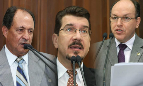 Conflitos entre ruralistas e indígenas norteiam debates na AL Deputados Zé Teixeira, Pedro Kemp e Junior Mochi