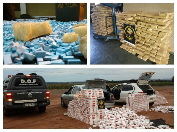 Chegam a quase 5 toneladas as apreensões de droga feitas pelo DOF nos primeiros
